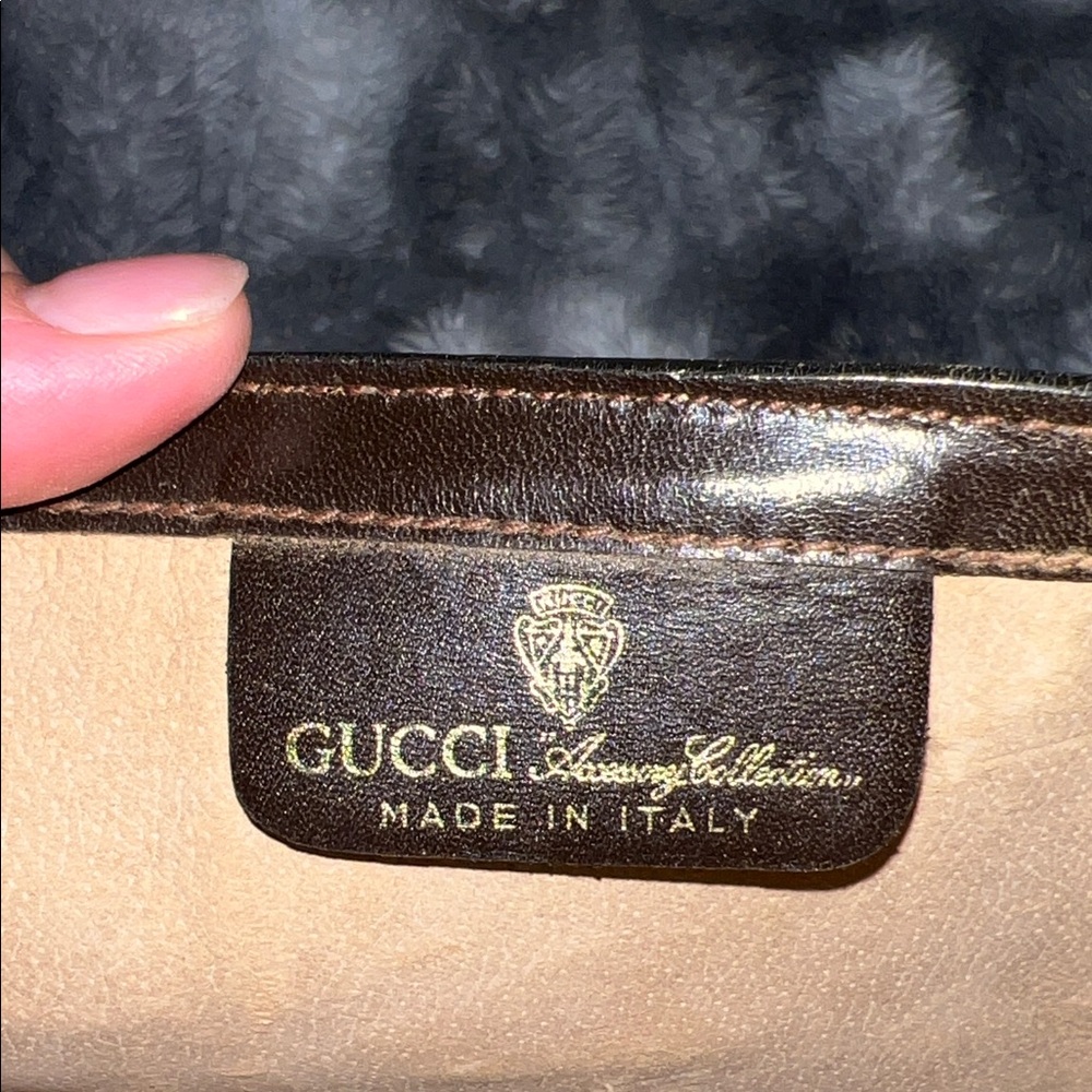 Brown Suede Gucci Ophidia Clutch - Picture 11 of 16